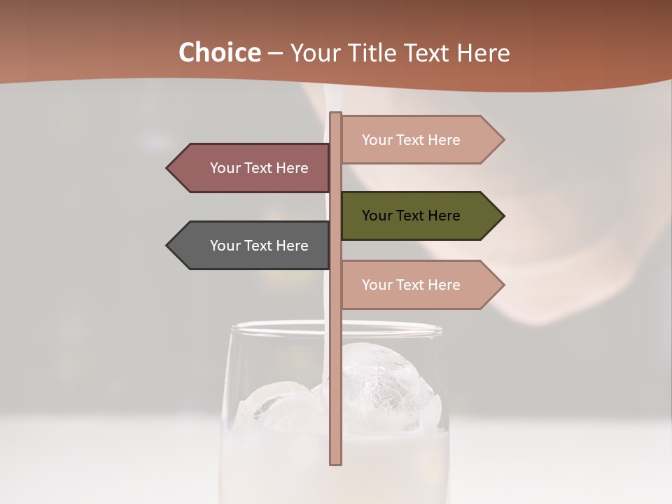 Pisco Sour Grape Schnaps Vertical PowerPoint Template