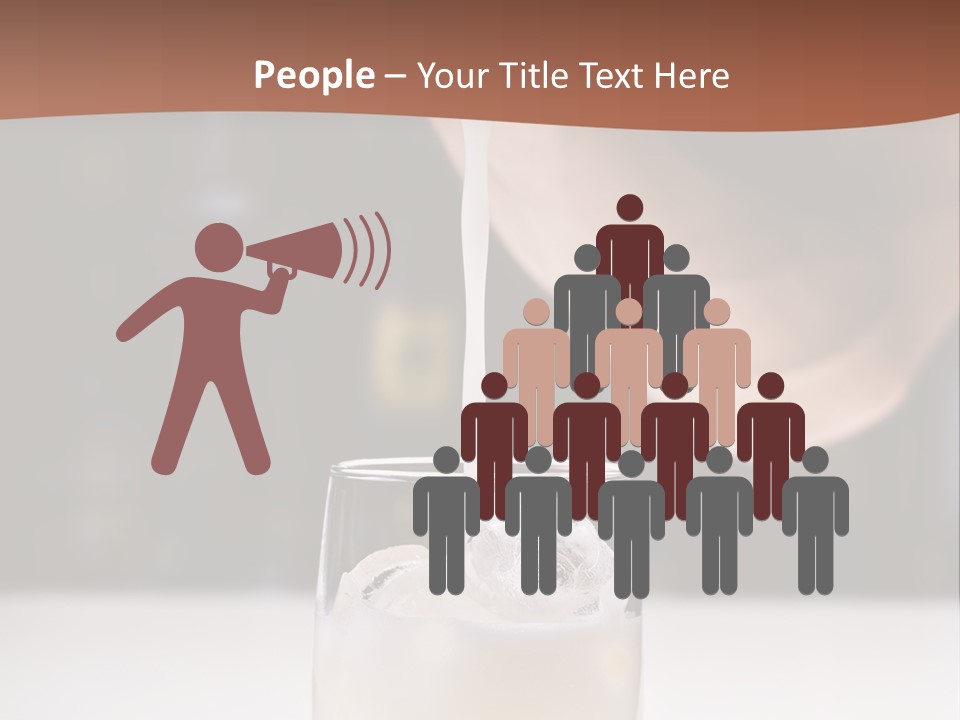 Pisco Sour Grape Schnaps Vertical PowerPoint Template