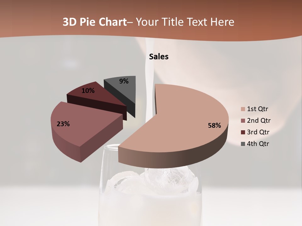 Pisco Sour Grape Schnaps Vertical PowerPoint Template