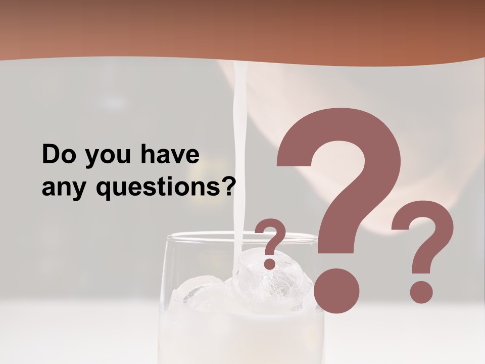 Pisco Sour Grape Schnaps Vertical PowerPoint Template