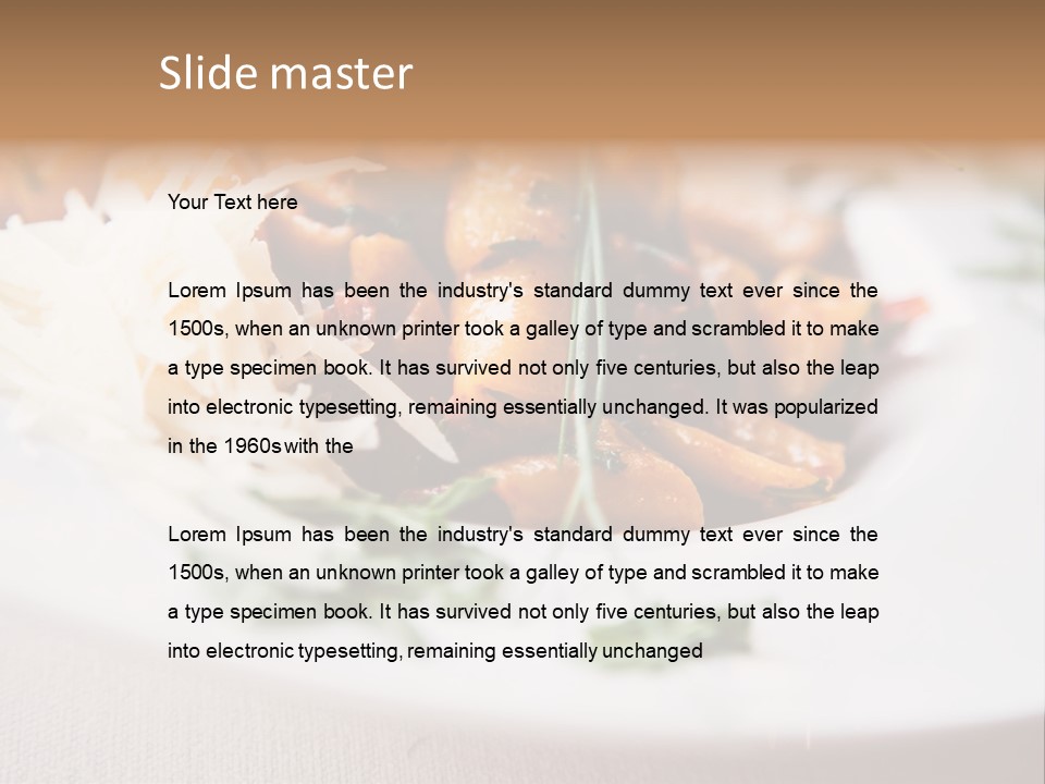 Traditional Healthy Gourmet PowerPoint Template