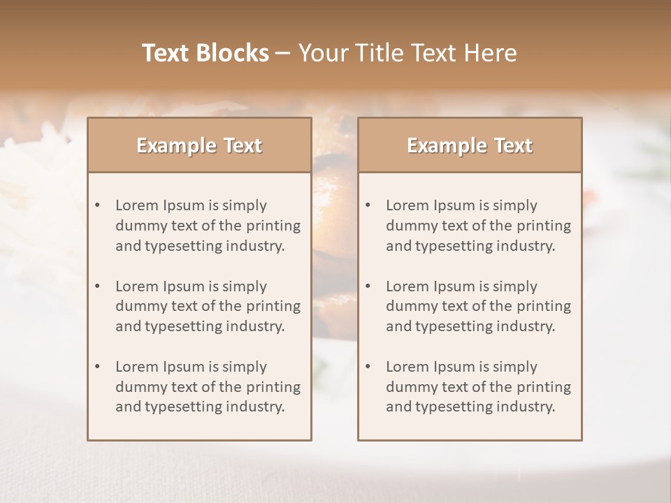 Traditional Healthy Gourmet PowerPoint Template