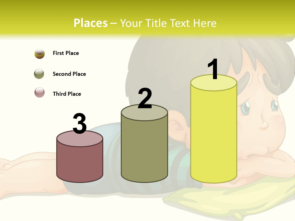 Person Illustration Pillow PowerPoint Template