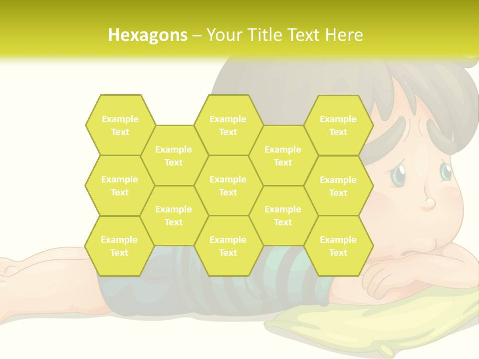 Person Illustration Pillow PowerPoint Template