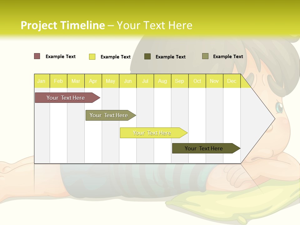 Person Illustration Pillow PowerPoint Template