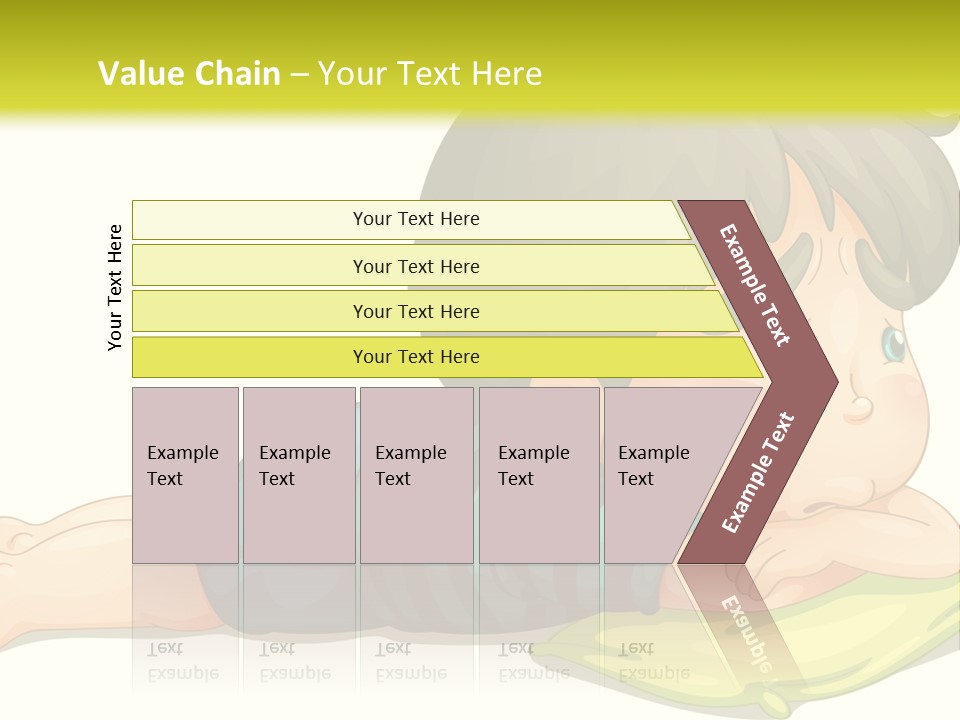 Person Illustration Pillow PowerPoint Template