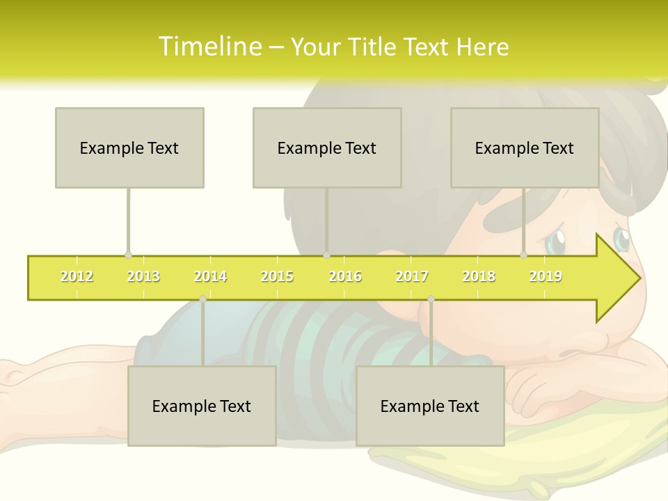 Person Illustration Pillow PowerPoint Template