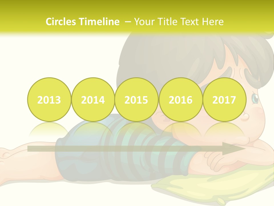 Person Illustration Pillow PowerPoint Template