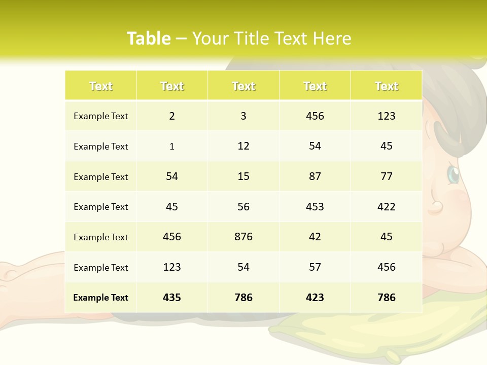 Person Illustration Pillow PowerPoint Template