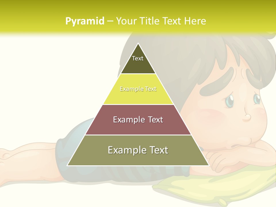 Person Illustration Pillow PowerPoint Template