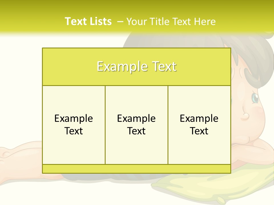 Person Illustration Pillow PowerPoint Template