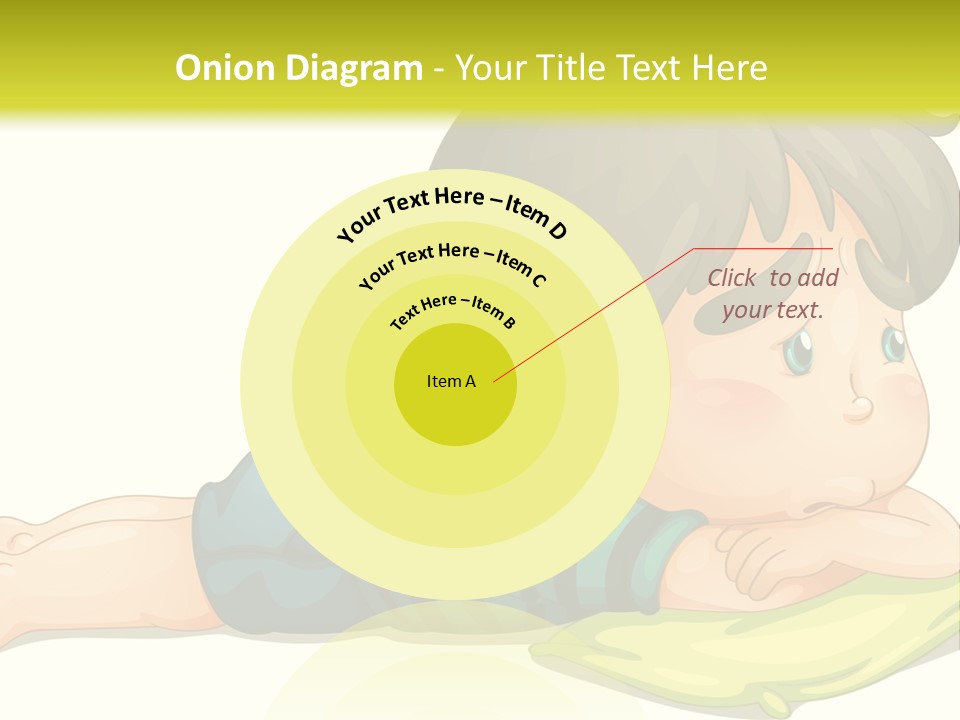 Person Illustration Pillow PowerPoint Template