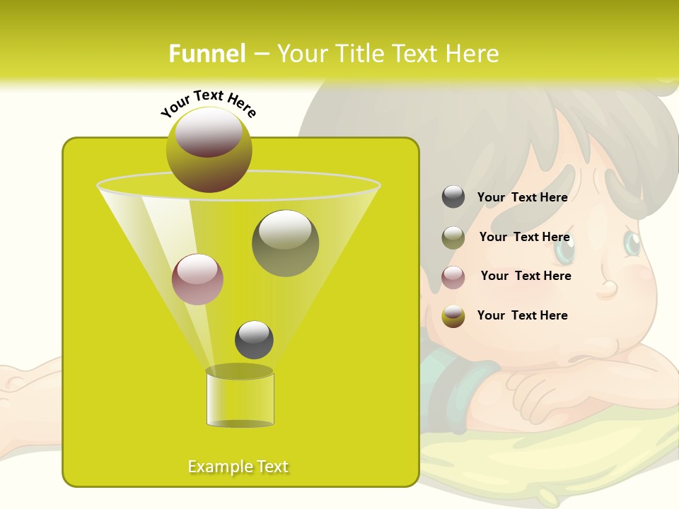 Person Illustration Pillow PowerPoint Template