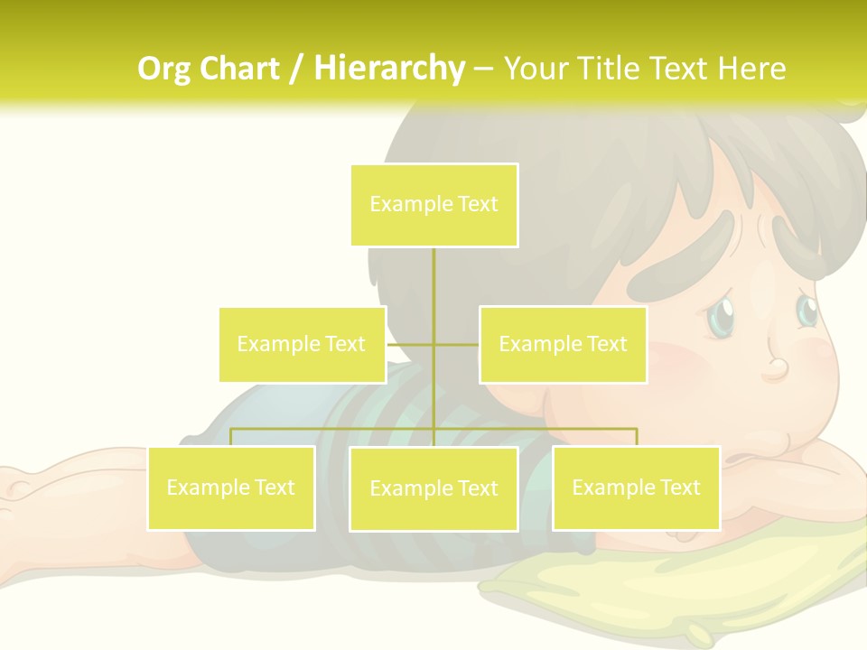 Person Illustration Pillow PowerPoint Template