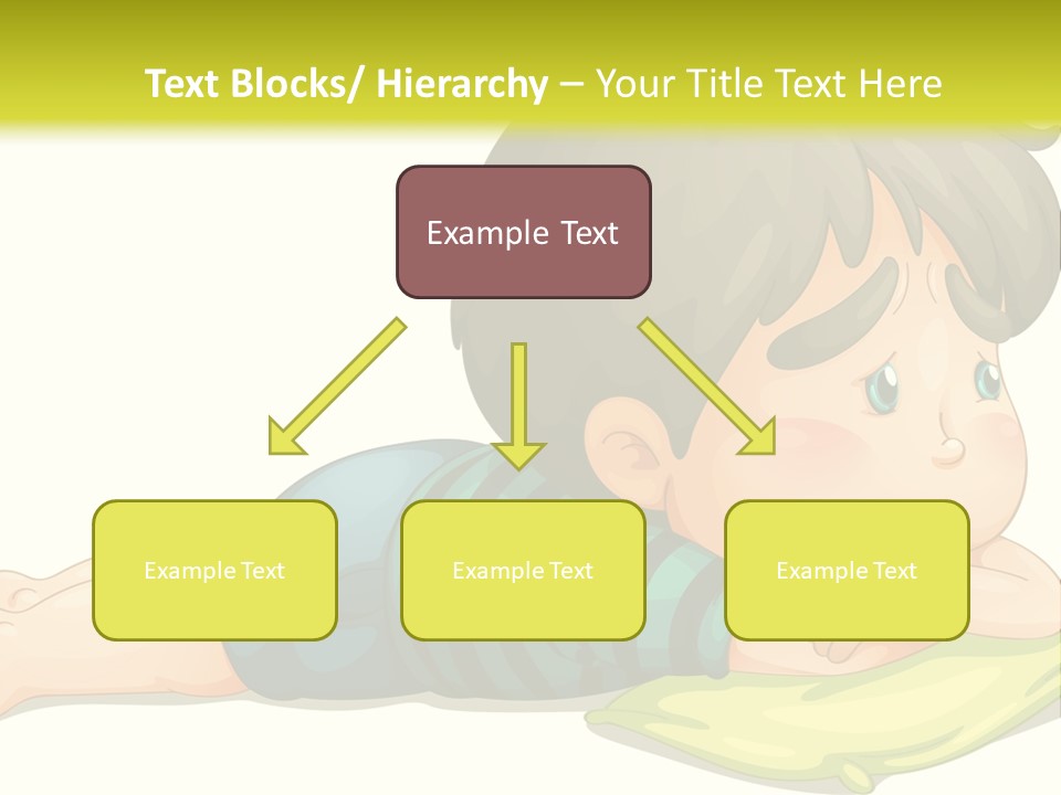 Person Illustration Pillow PowerPoint Template