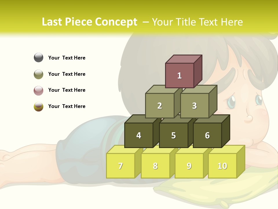 Person Illustration Pillow PowerPoint Template