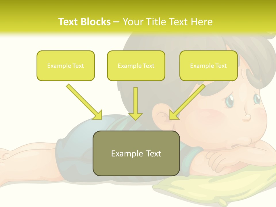 Person Illustration Pillow PowerPoint Template