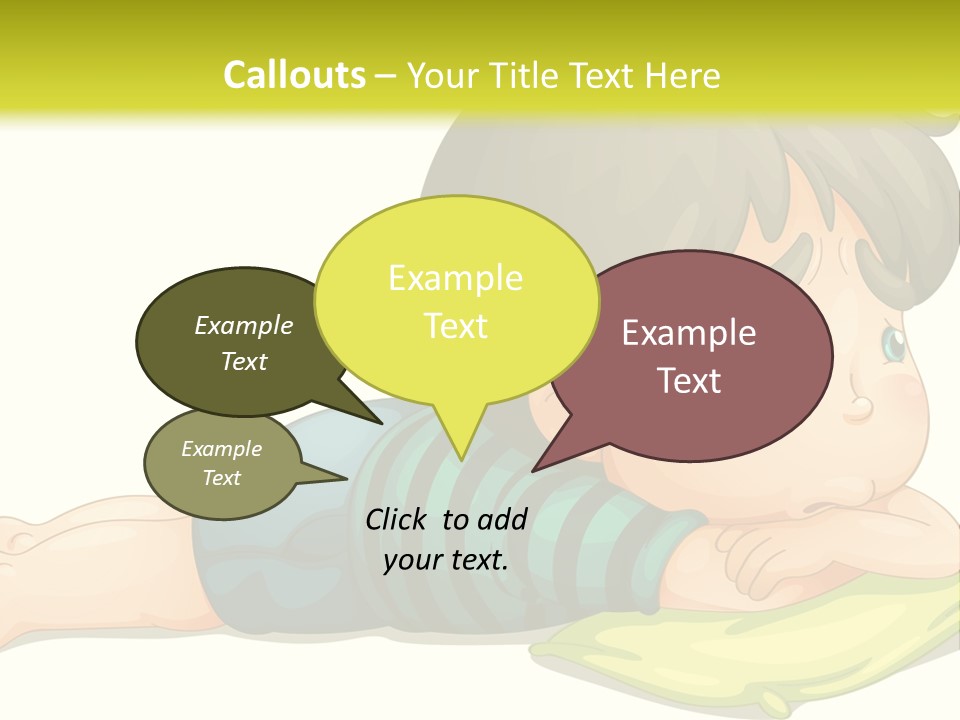 Person Illustration Pillow PowerPoint Template