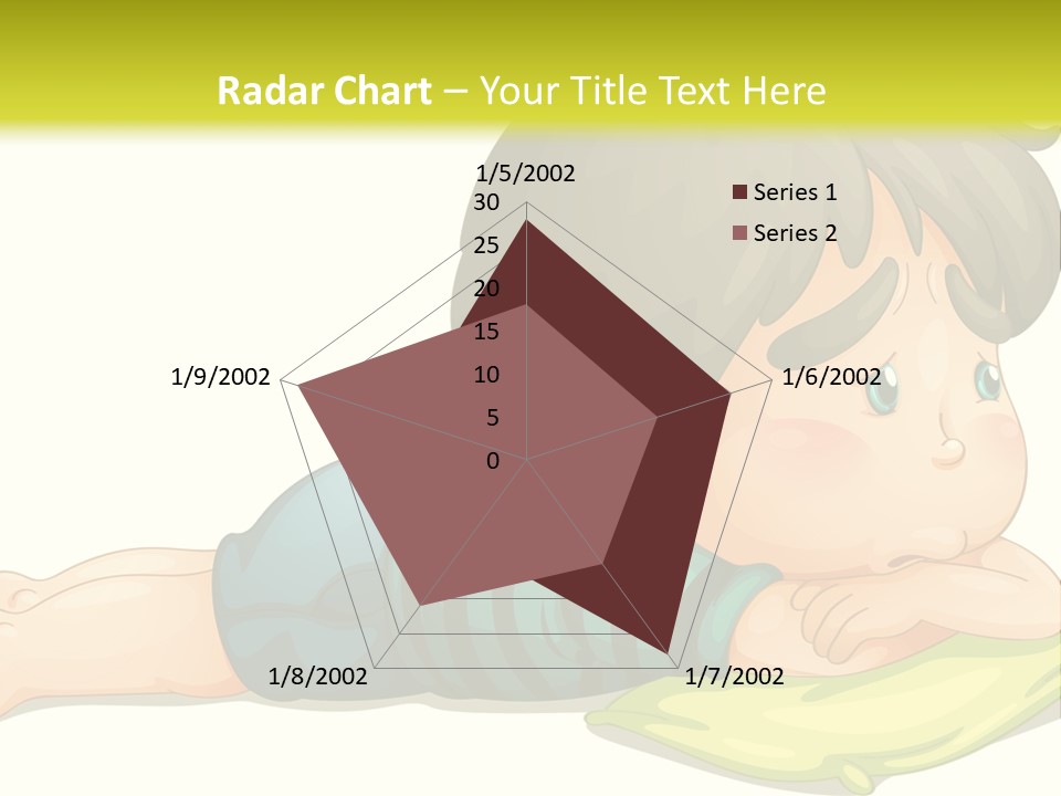Person Illustration Pillow PowerPoint Template