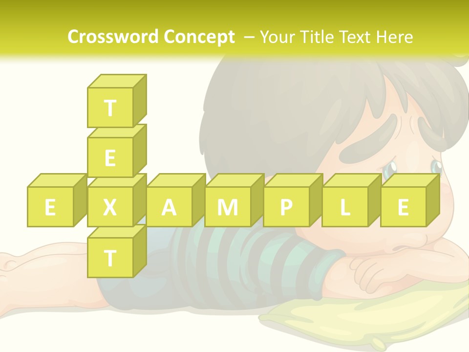 Person Illustration Pillow PowerPoint Template