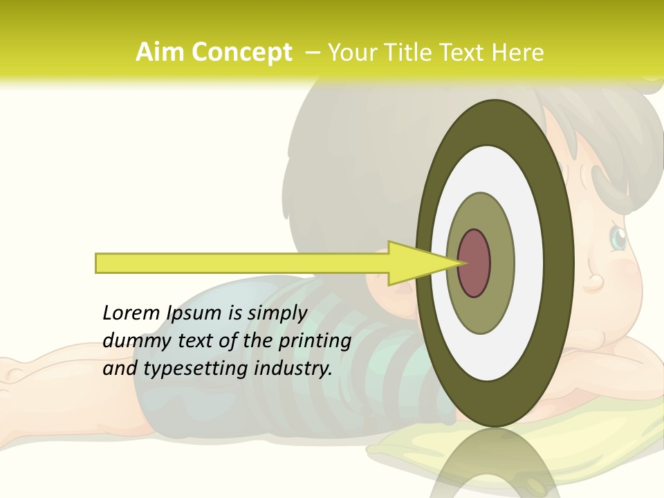 Person Illustration Pillow PowerPoint Template