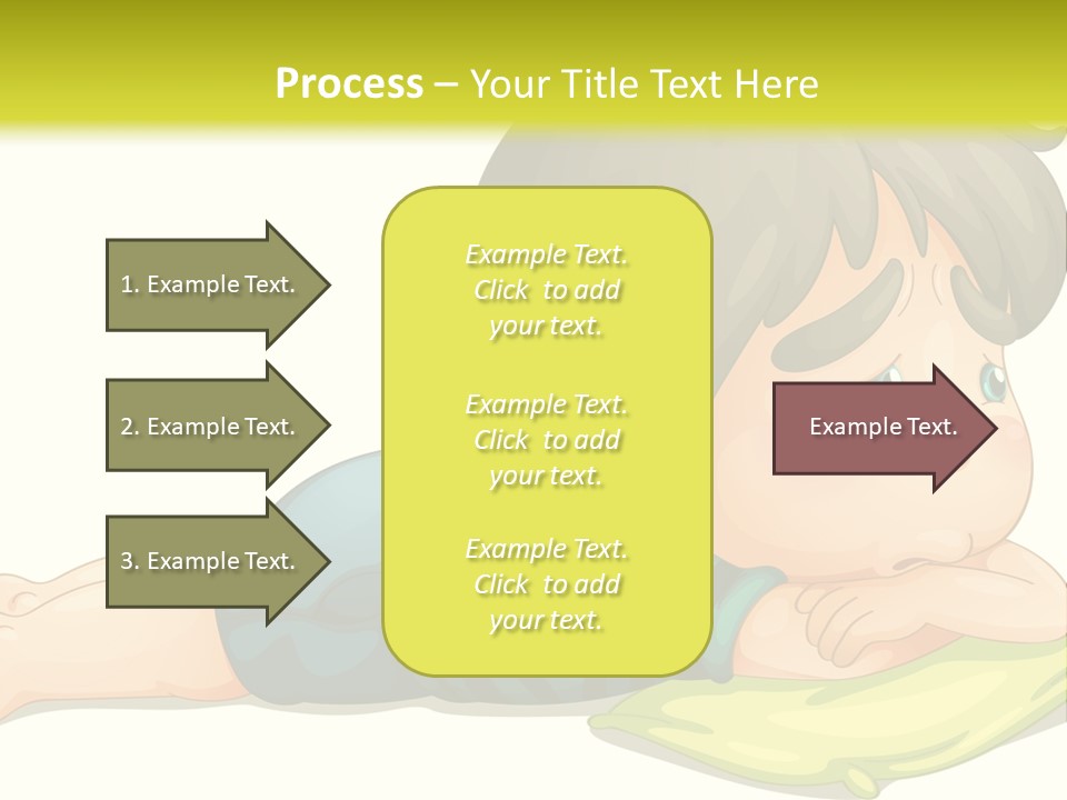 Person Illustration Pillow PowerPoint Template