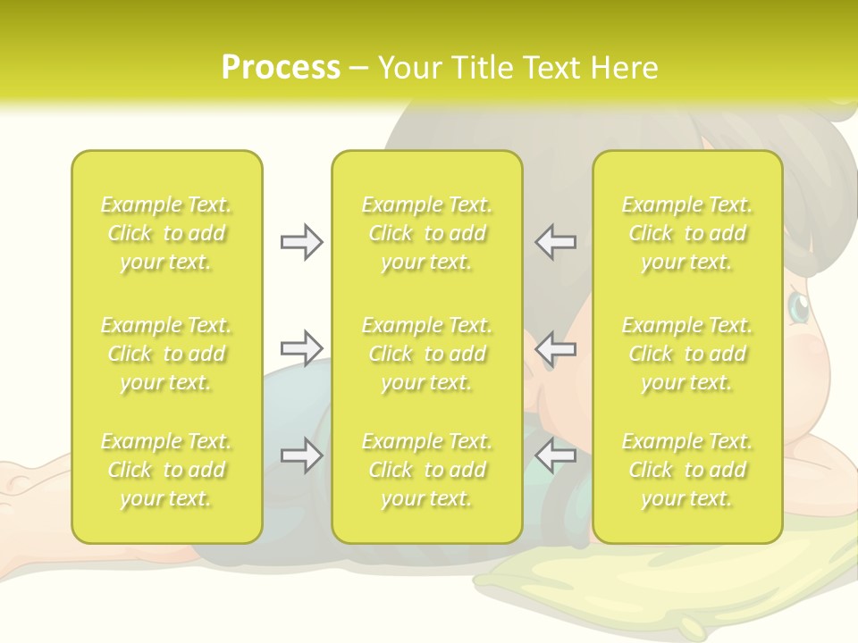 Person Illustration Pillow PowerPoint Template