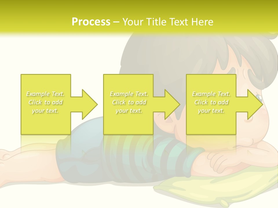 Person Illustration Pillow PowerPoint Template