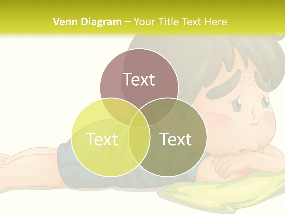 Person Illustration Pillow PowerPoint Template