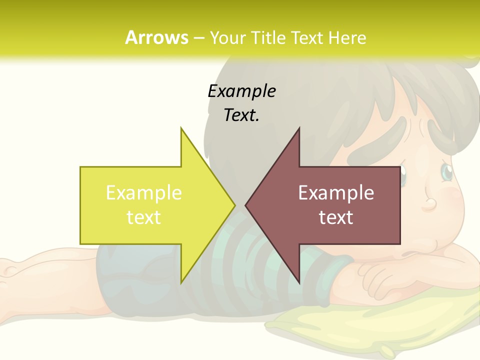 Person Illustration Pillow PowerPoint Template