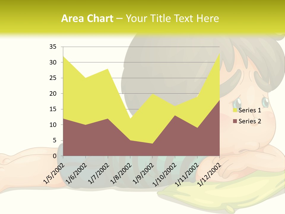 Person Illustration Pillow PowerPoint Template