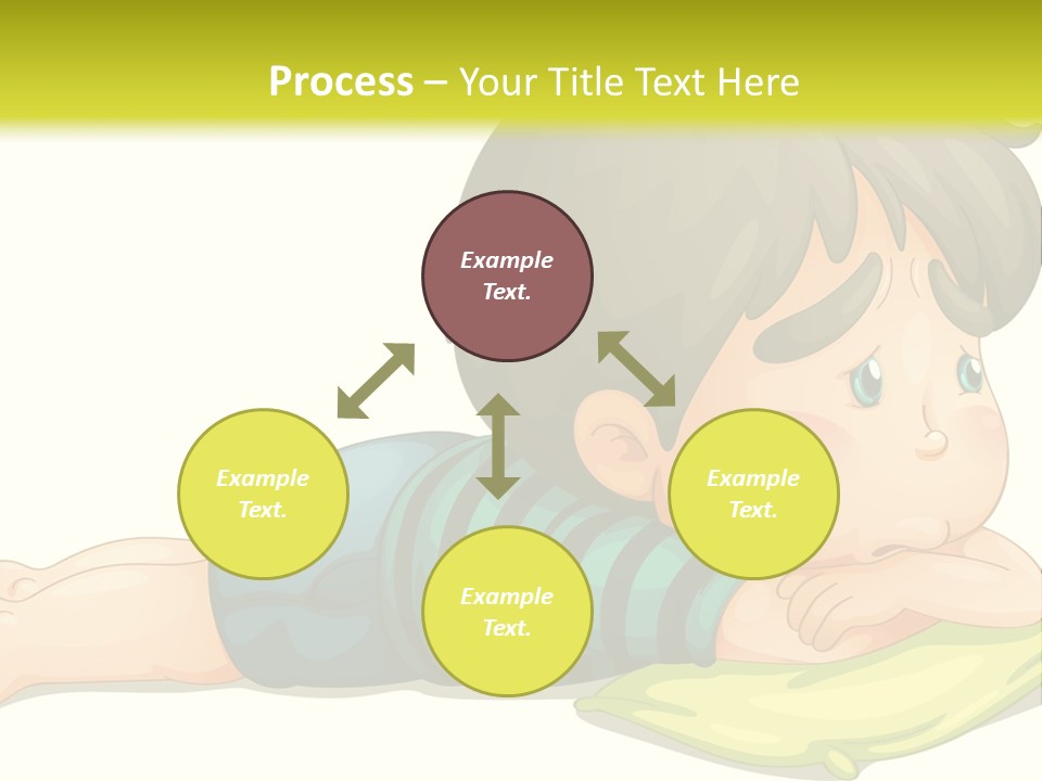 Person Illustration Pillow PowerPoint Template