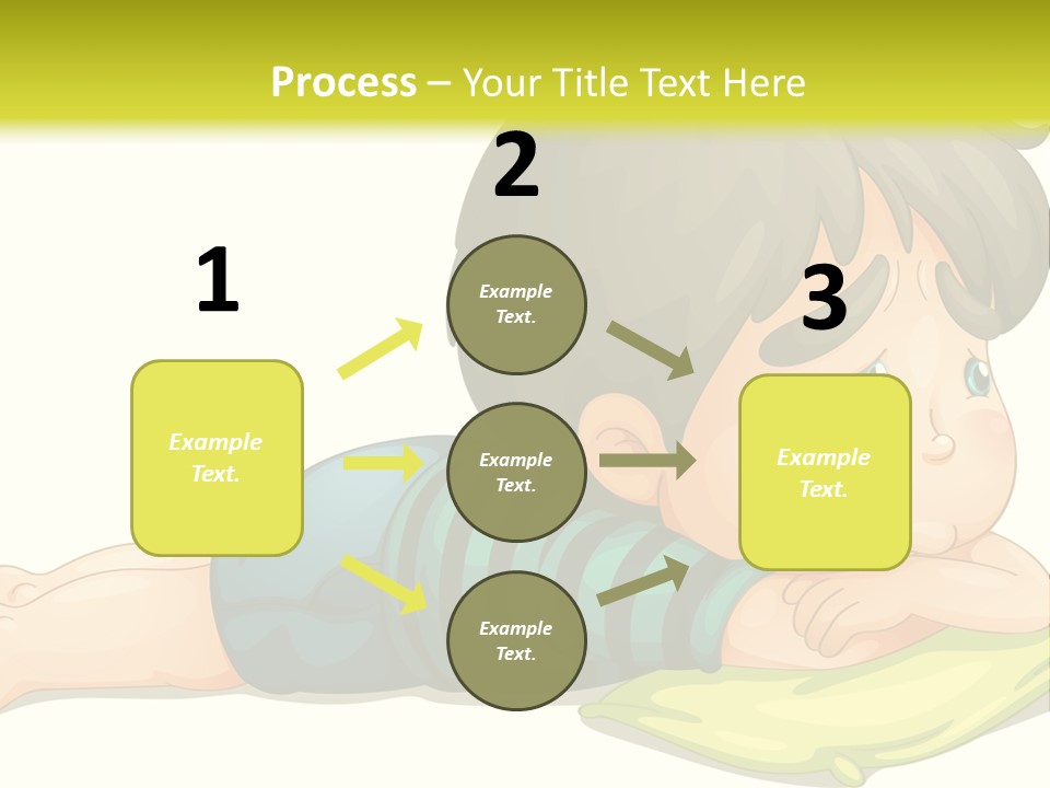 Person Illustration Pillow PowerPoint Template