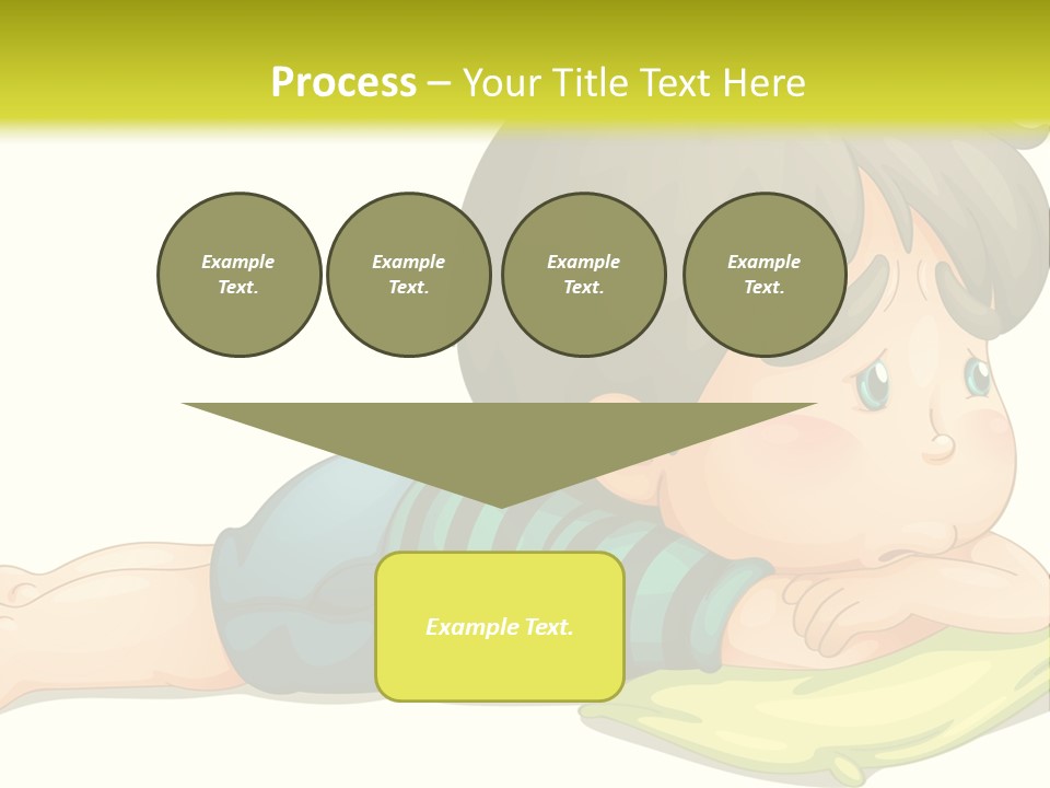 Person Illustration Pillow PowerPoint Template