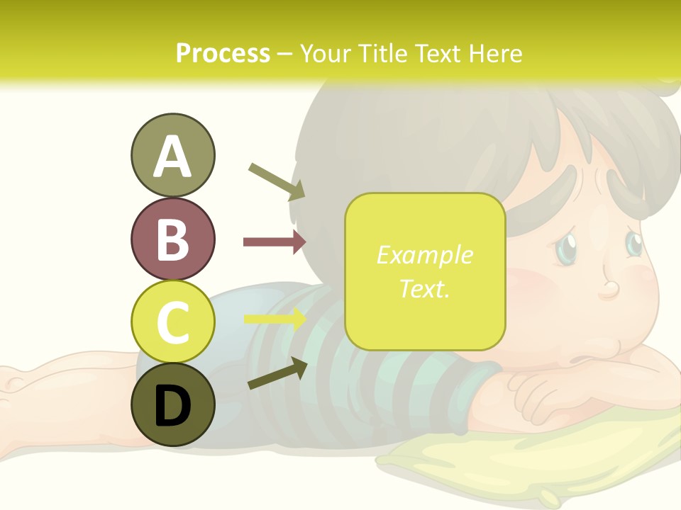 Person Illustration Pillow PowerPoint Template