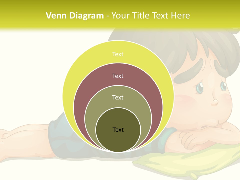 Person Illustration Pillow PowerPoint Template