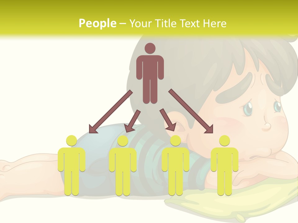 Person Illustration Pillow PowerPoint Template