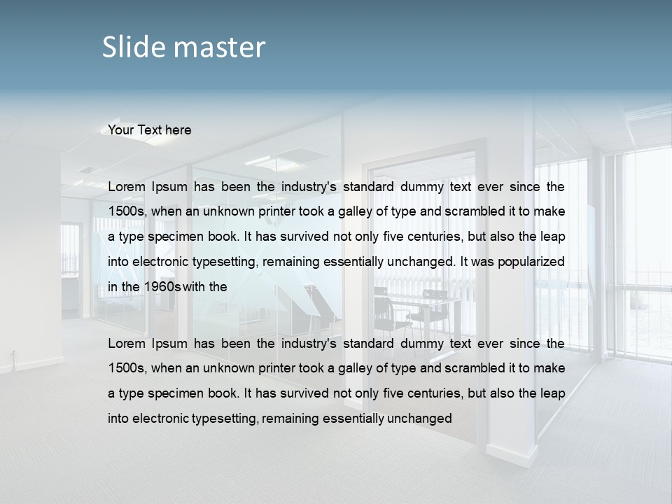 Lit Screen Ceiling PowerPoint Template