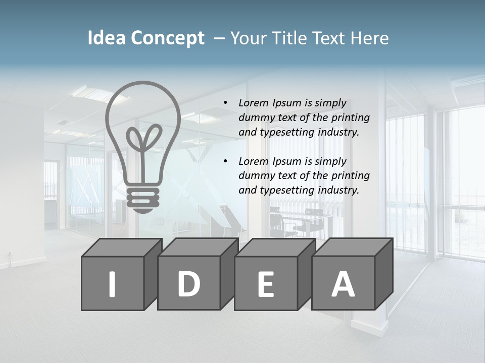 Lit Screen Ceiling PowerPoint Template