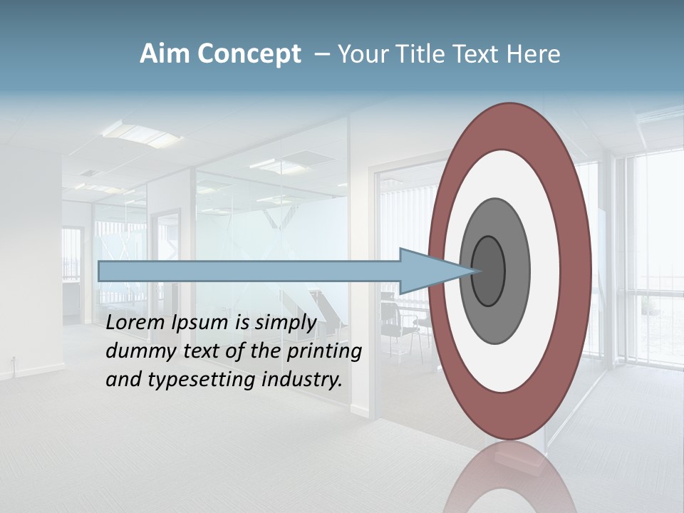 Lit Screen Ceiling PowerPoint Template