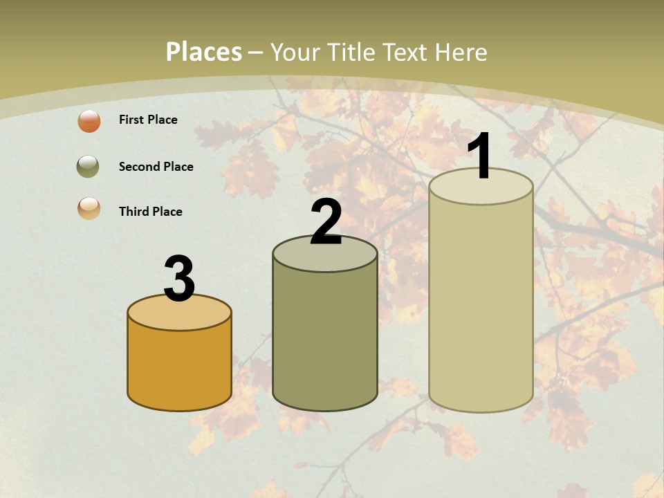 Outdoors Gold Vignette PowerPoint Template