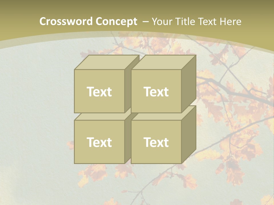 Outdoors Gold Vignette PowerPoint Template