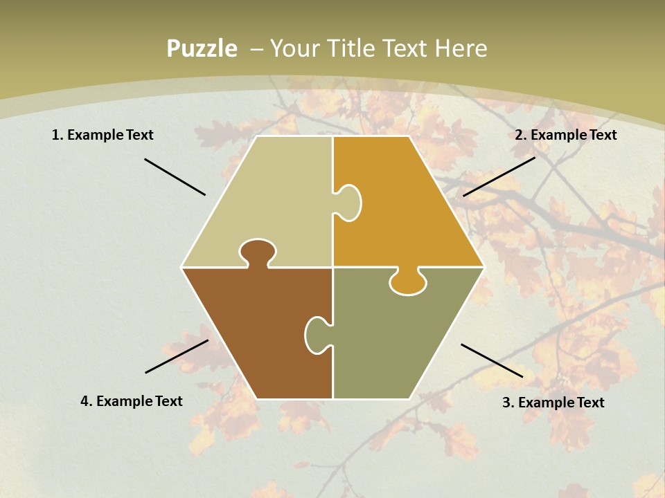 Outdoors Gold Vignette PowerPoint Template