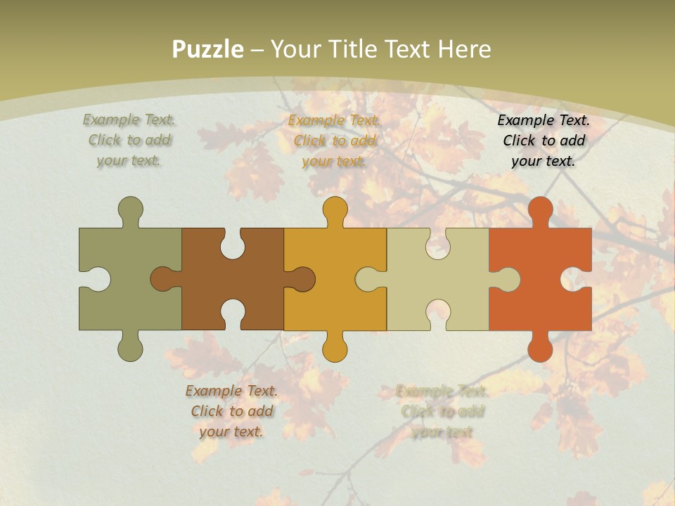 Outdoors Gold Vignette PowerPoint Template