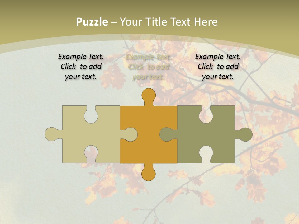 Outdoors Gold Vignette PowerPoint Template