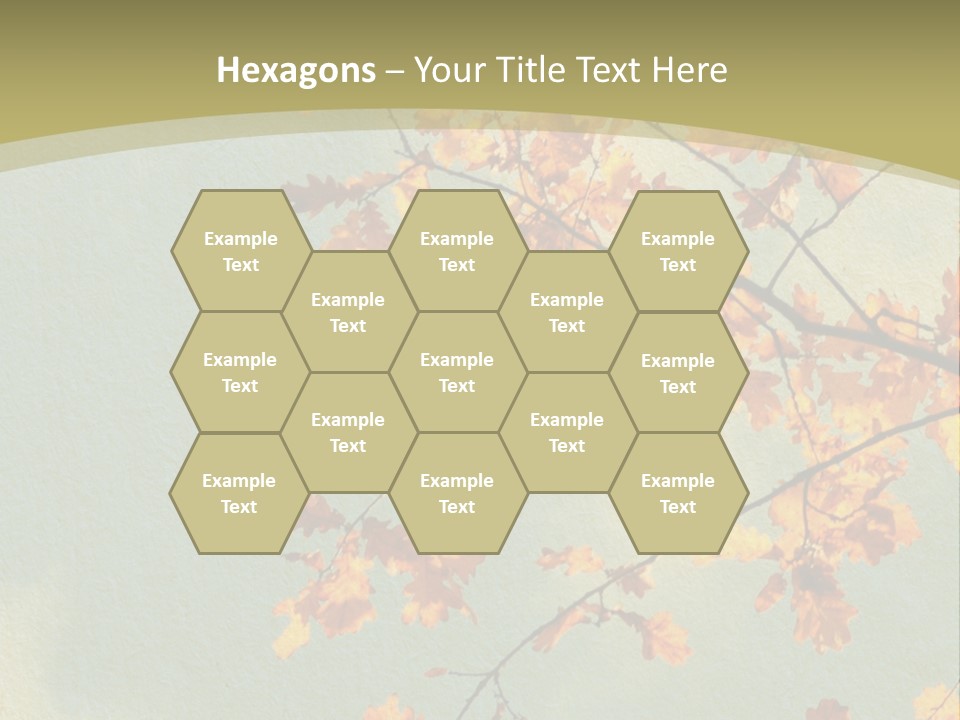 Outdoors Gold Vignette PowerPoint Template