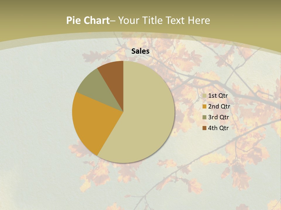 Outdoors Gold Vignette PowerPoint Template
