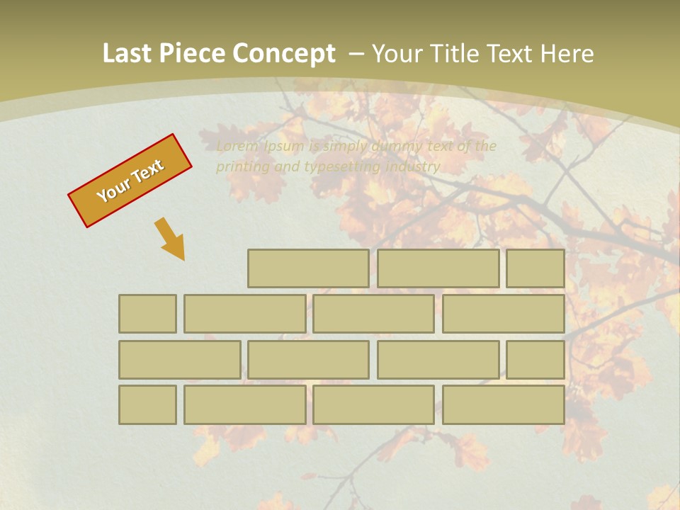 Outdoors Gold Vignette PowerPoint Template