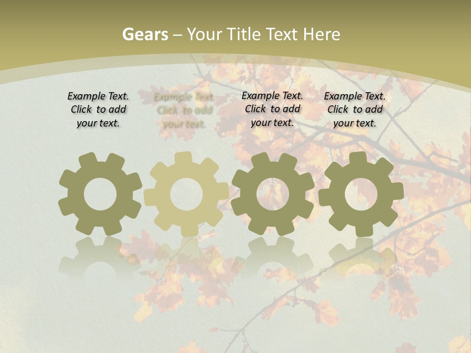 Outdoors Gold Vignette PowerPoint Template