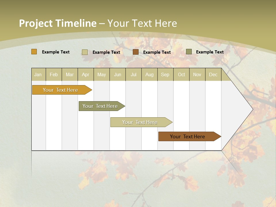 Outdoors Gold Vignette PowerPoint Template